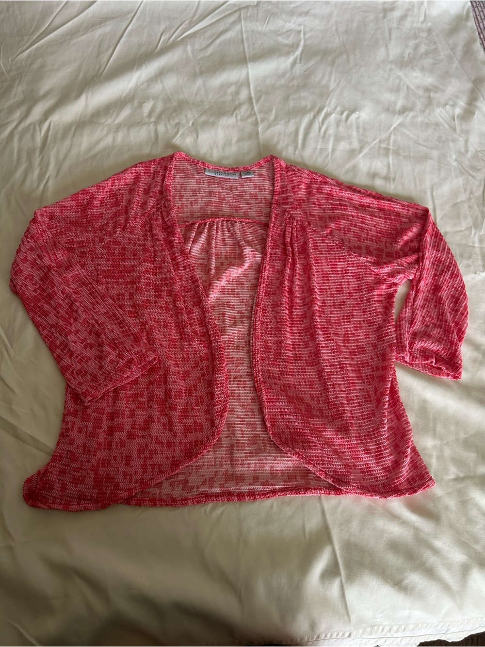 Sag Harbor Lightweight Pink Women's Cardigan